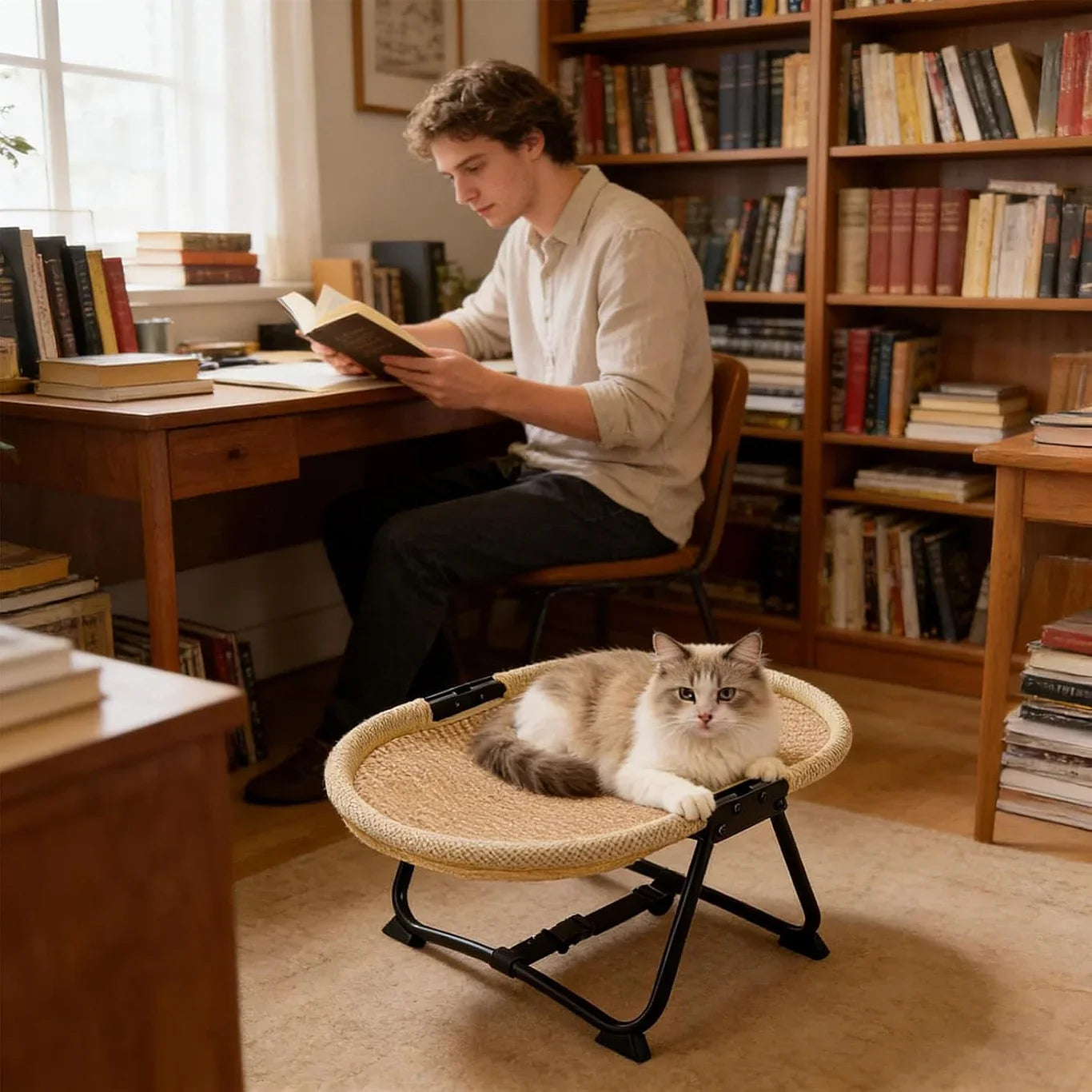 Cama Elevada Portátil | SkyBed Pet™